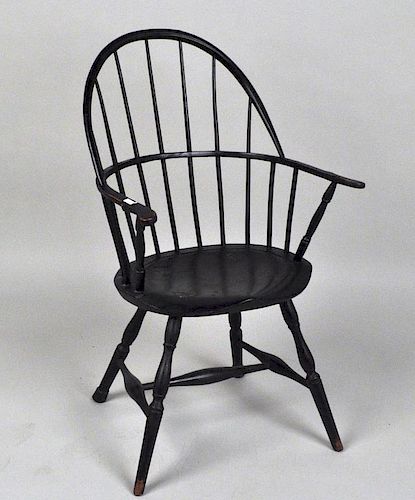 Black Painted Windsor Arm Chair