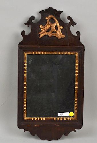Early Queen Anne Parcel Gilt Wall Mirror