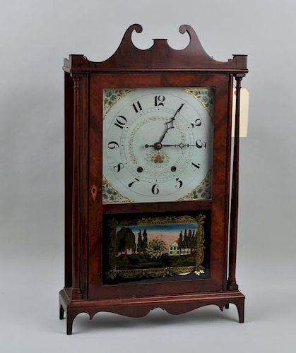 Connecticut Pillar & Scroll Mantel Clock