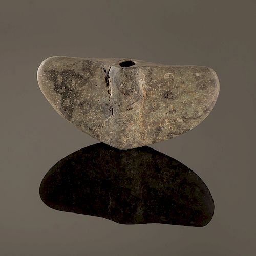 A Chlorite Semi-Lunar Winged Bannerstone, 8-1/2 in.