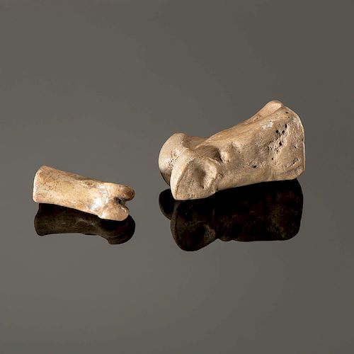 A Deer and Elk Toe Bone Archaic Game, Longest 2 in.