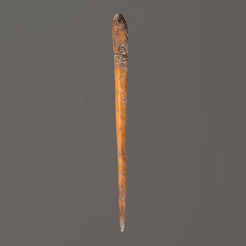 An Engraved Bone Hairpin, 4-1/2 in.