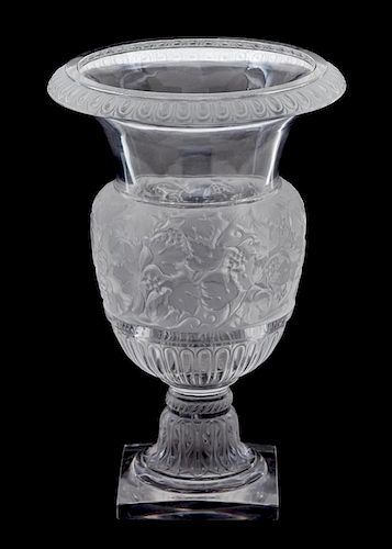 Lalique, (Post-1945), "Versailles" Vase