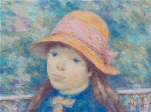 Andre Gisson, (American, 1921-2003), Portrait of Renoir's Daughter