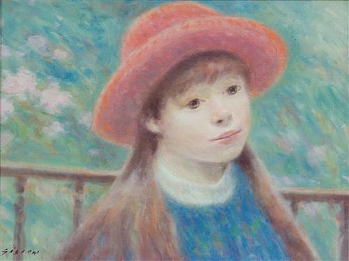 Andre Gisson, (American, 1921-2003), Portrait of Renoir's Daughter