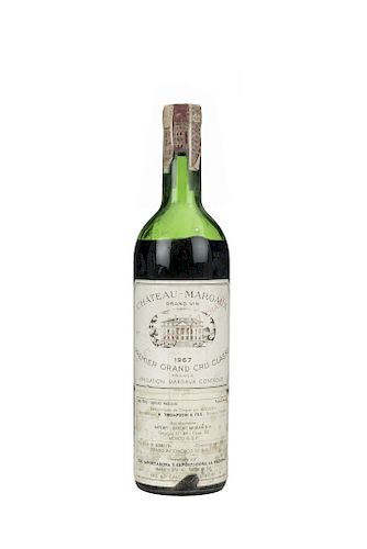 Château Margaux. Cosecha 1967. Grand Vin. Premier Grand Cru Classé. Margaux.