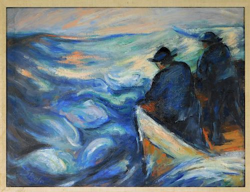 Jack Steele Post Impressionist Seascape Painting