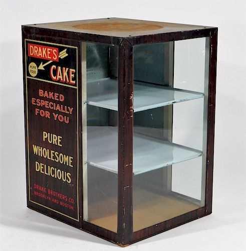 Drake's Cake Country Store Advertising Cabinet