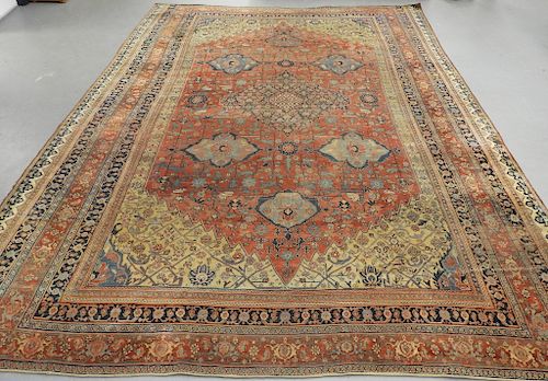 C.1900 Persian Middle Eastern Bidjar Carpet Rug