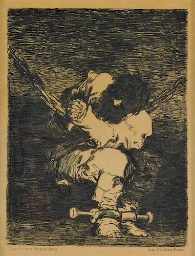 Francisco Jose de Goya Le Prisoner Etching