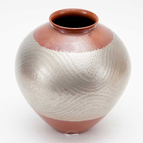 Japanese Hand-Hammered Vase