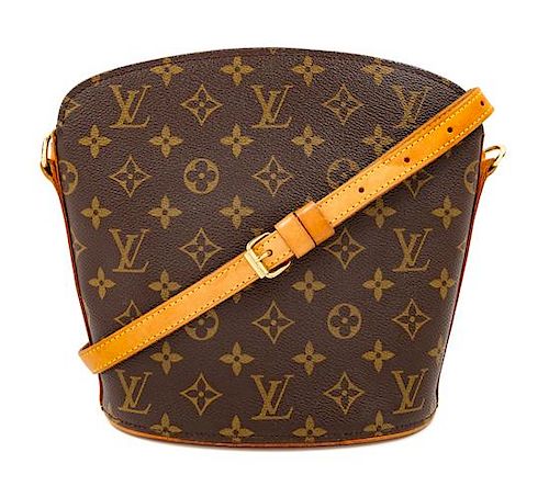 A Louis Vuitton Monogram Canvas Shoulder Bag, 8.5" H x 9.5" W x 3.5" D; Strap drop: 17.5" - 24".