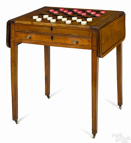 Anglo-Colonial hardwood games table, ca. 1820