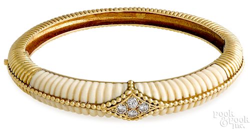 18K gold Van Cleef & Arpels diamond bracelet