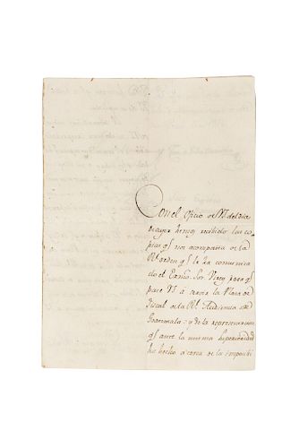 Beristain, Josef Mariano de - Villurrutia, Ciro de... Carta Dirigida al Señor Fiscal Don Juán Ramón de Osés... México, 1816. Firmas.