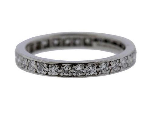 Tiffany &amp; Co Platinum Diamond Eternity Band Wedding Ring