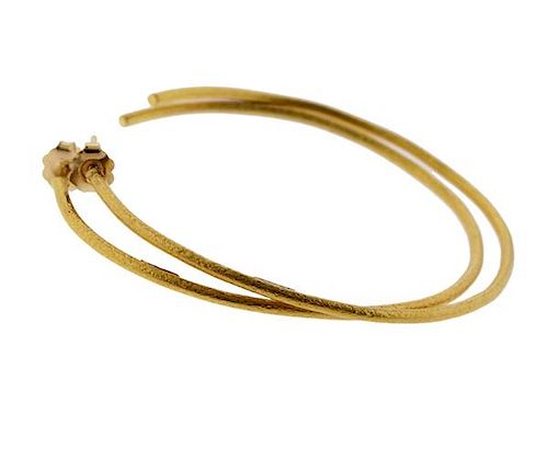 Yossi Harari 24K Gold Hoop Earrings