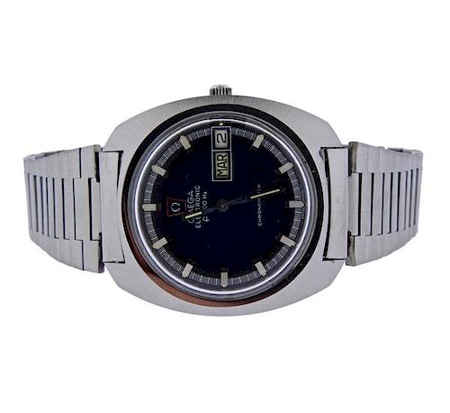 1970s Omega Electronic Day Date Chronometer Watch