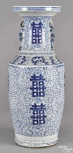Chinese blue and white jardinière, 19th c., 23 1/3'' h.