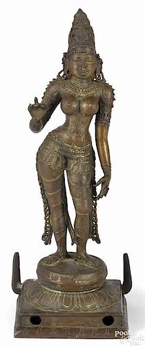 Southeastern Asian bronze figure of Uma, 22'' h.