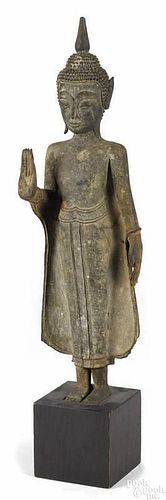 Taiwanese bronze figure of a Buddha, 24'' h.