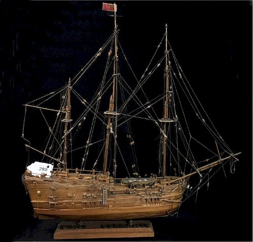 FINELY CRAFTED 3 MASTERED SHIP MODEL