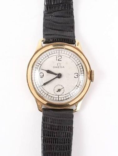 Vintage 1930s Omega 9k Yellow Gold Watch