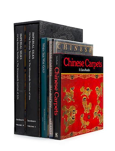 * 34 Books Pertaining to Chinese Carpets, Textiles, Costumes and Jewelry