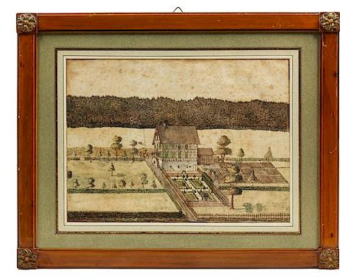 * Artist Unknown, (Northern European School, 18th century), Landhaus and Garden