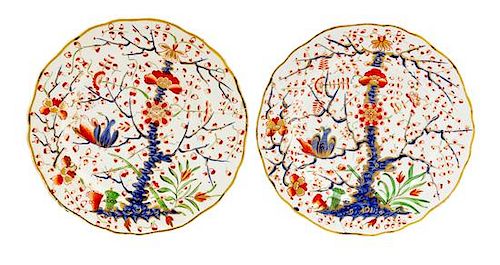 * A Pair of Imari Style Porcelain Plates Diameter 10 inches.
