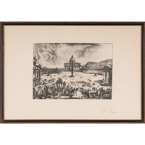Group of Four Framed Later Piranesi Prints