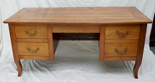 ANTIQUE FRENCH COUNTRY FRUITWOOD DESK