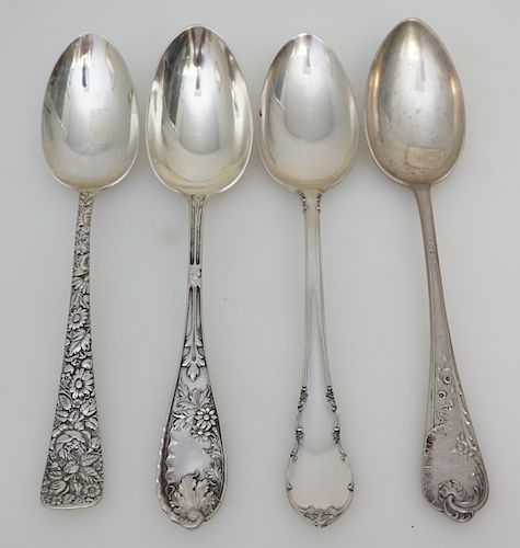 3 STERLING 1 COIN TABLESPOONS