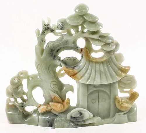 Chinese Carved Jade Architectural Sculpture