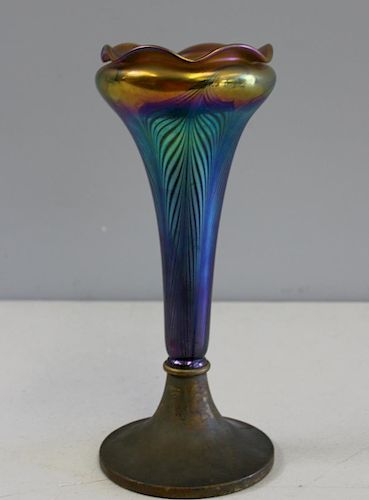 ILLEGIABLY. Signed Favrille Glass Vase.