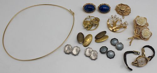 JEWELRY. Assorted Estate Jewelry Grouping.