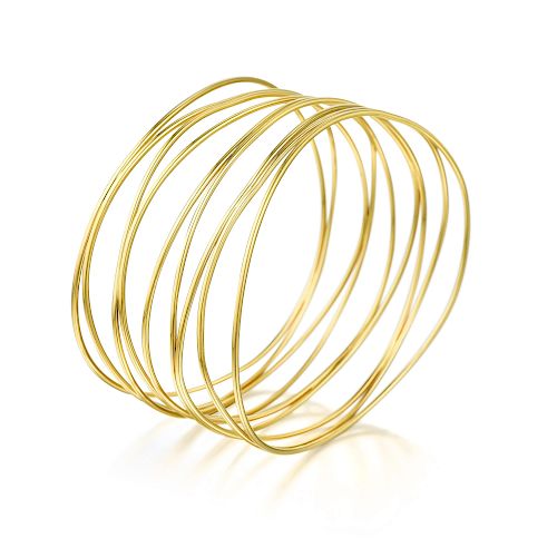 Elsa Peretti Tiffany & Co. Wave Nine-Row Gold Bracelet