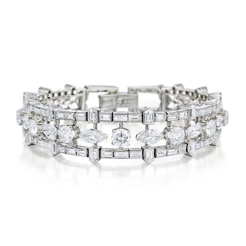 Van Cleef & Arpels Platinum Diamond Bracelet