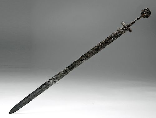 Late Viking / Medieval Forged Iron Sword