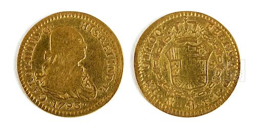 18th C. Mexican Gold Escudo - 3.2 g