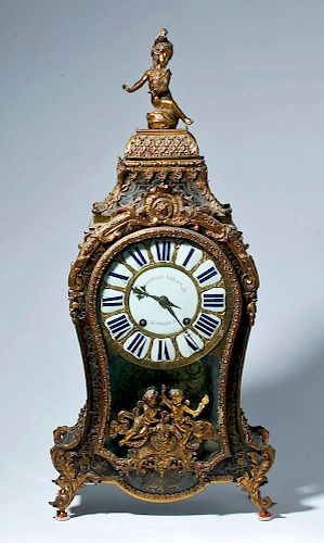 Important 18th C. French Rococo Clock - Charles Voisin