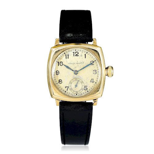 Rolex Oyster Ref. 2416 Cushion-shaped wristwatch in 9K Gold