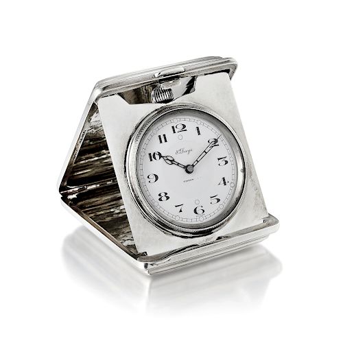 Tiffany & Co. 8-Day Travel Clock in Sterling Silver