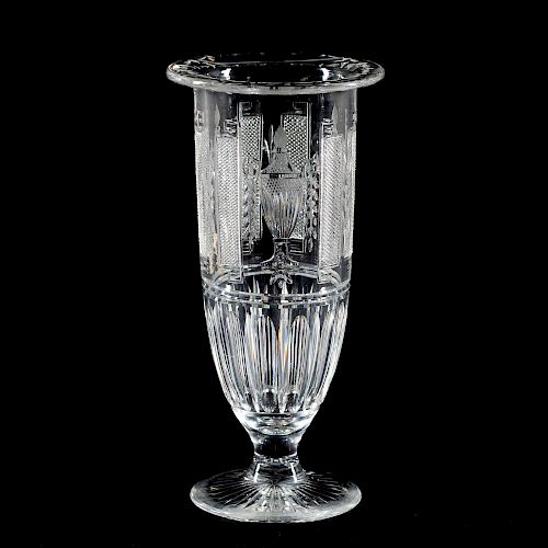 Hawkes or Sinclair Cut Glass Vase, Urn Motif sold at auction on 2nd  December | Bidsquare