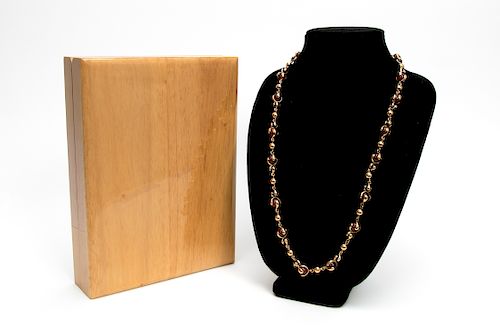 18K Yellow Gold & Gemstone Necklace, Marina B