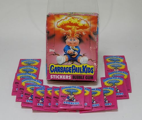 16 1985 Garbage Pail Kids Series 1 Wax Packs & Box