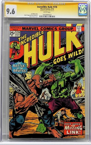 Marvel Comics Incredible Hulk 179 CGC 9.6 Stan Lee