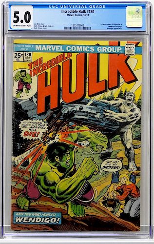 Marvel Comics Incredible Hulk #180 CGC 5.0