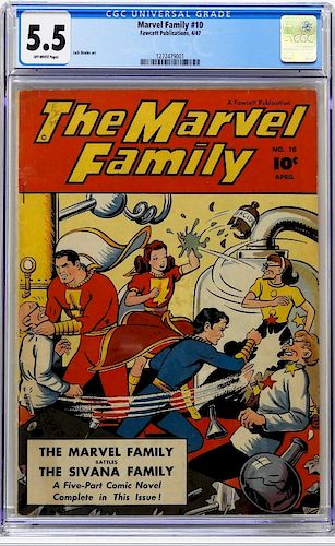 Fawcett Publications Marvel Family #10 CGC 5.5