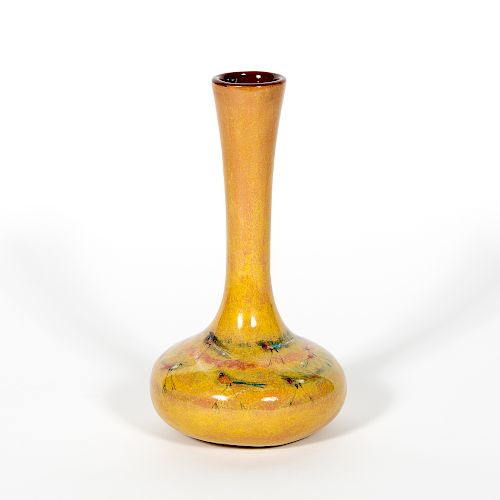 Polia Pillin Glazed Stoneware Vase, Bird Motif